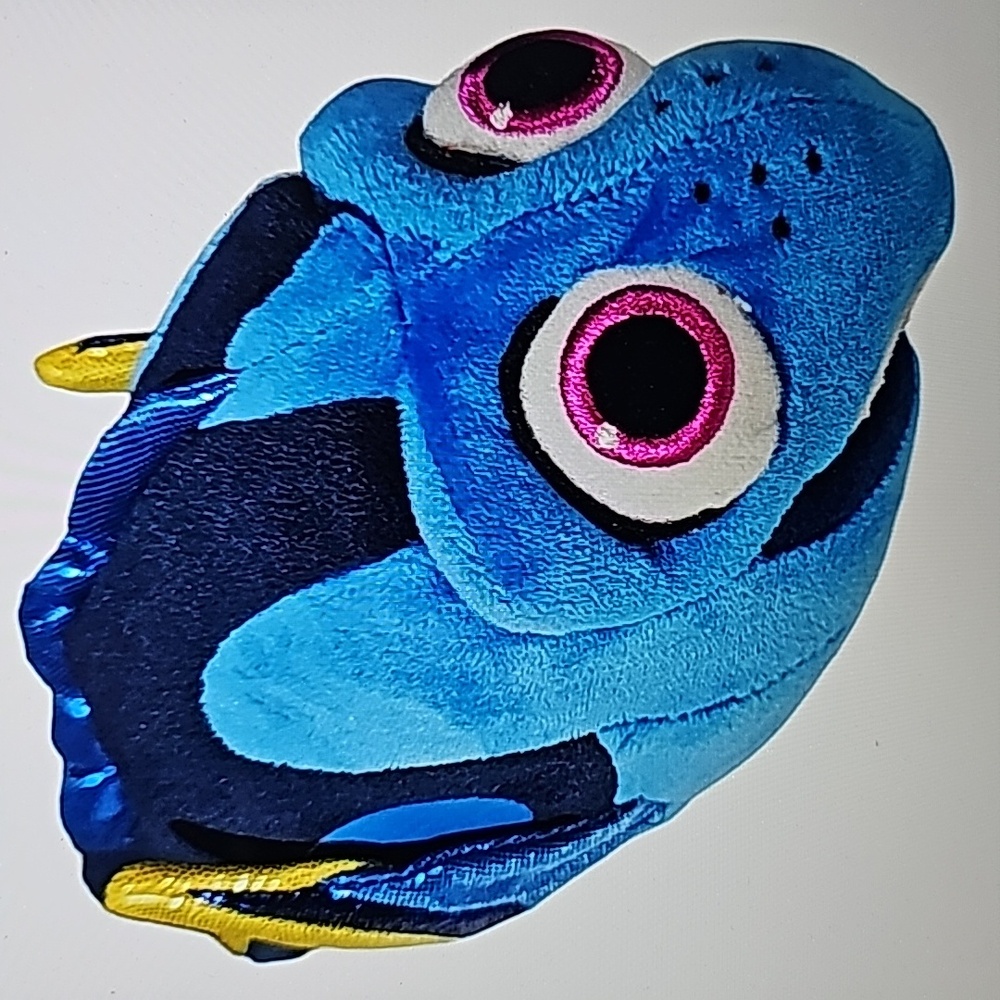 Ty Sparkle Dory Blue Tang Fish Beanie Buddies Plush Stuffed Animal 2016 9"